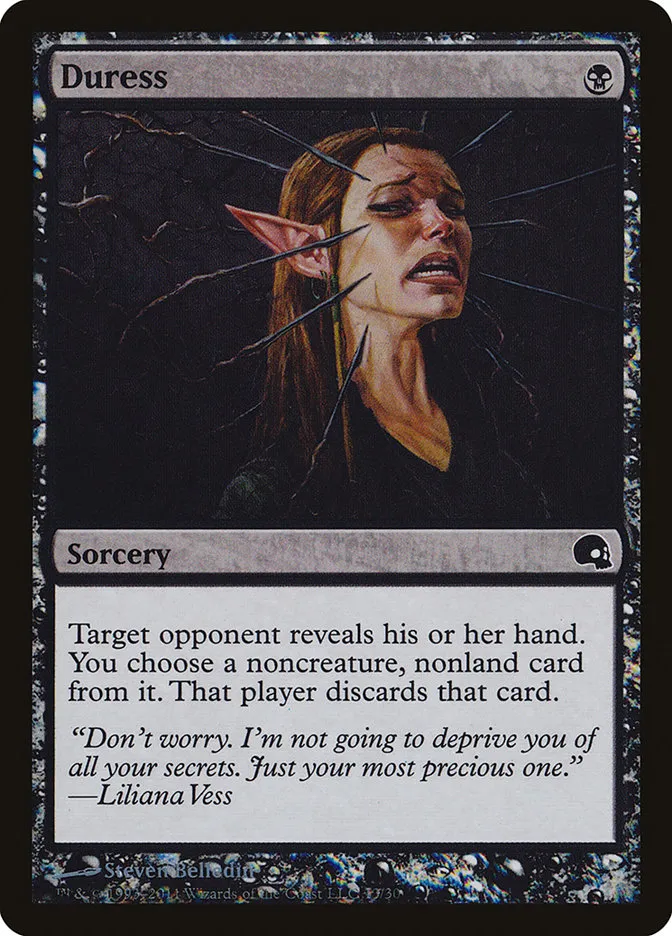 2011 Premium Deck Series: Graveborn Duress common #13 common card image