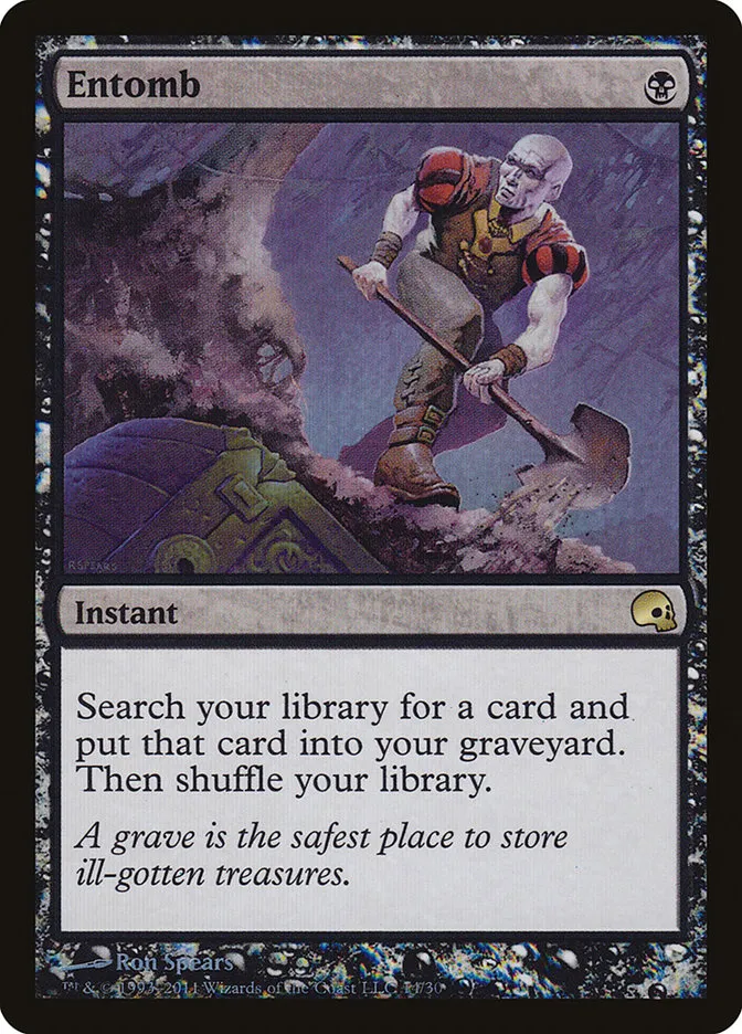 2011 Premium Deck Series: Graveborn Entomb rare #14 rare card image