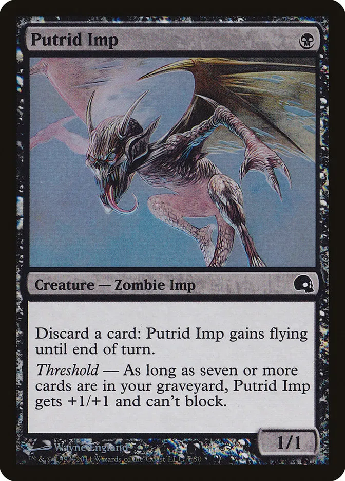 2011 Premium Deck Series: Graveborn Putrid Imp common #1 common card image