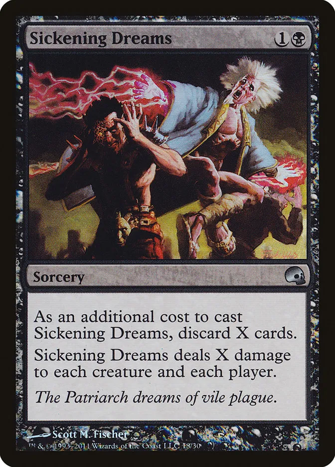 2011 Premium Deck Series: Graveborn Sickening Dreams uncommon #18 uncommon card image