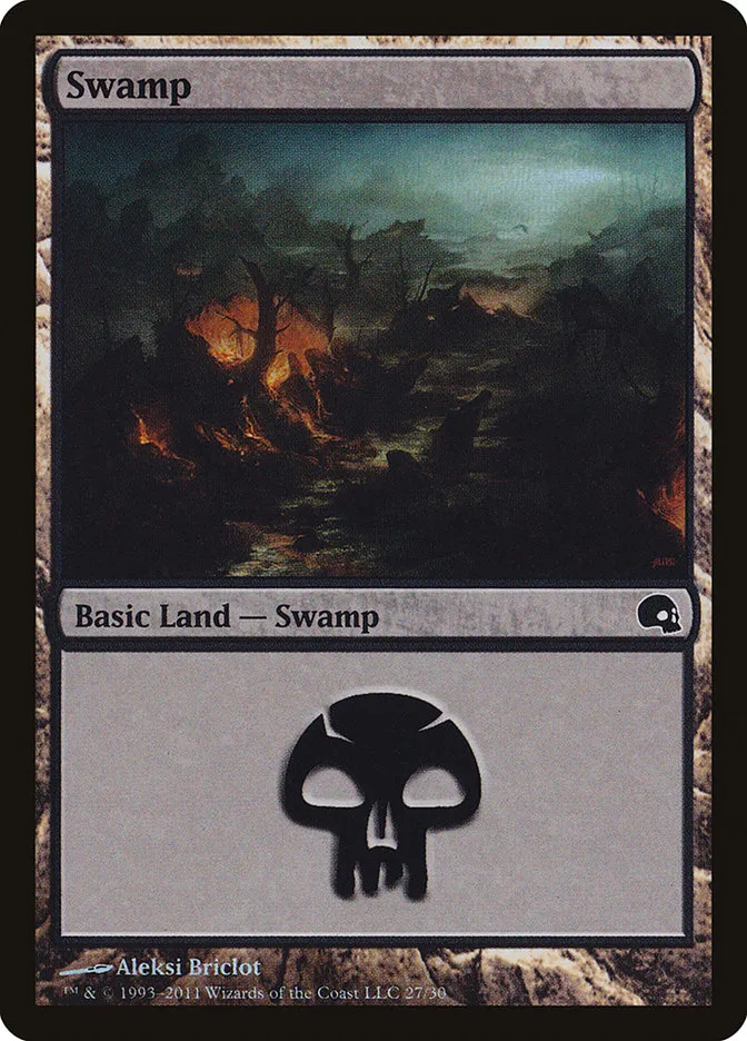 2011 Premium Deck Series: Graveborn Swamp common #27 common card image