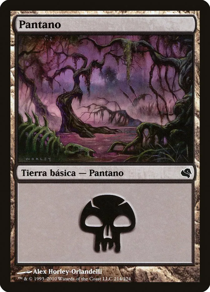 2011 Salvat 2011 Swamp common #214 common card image