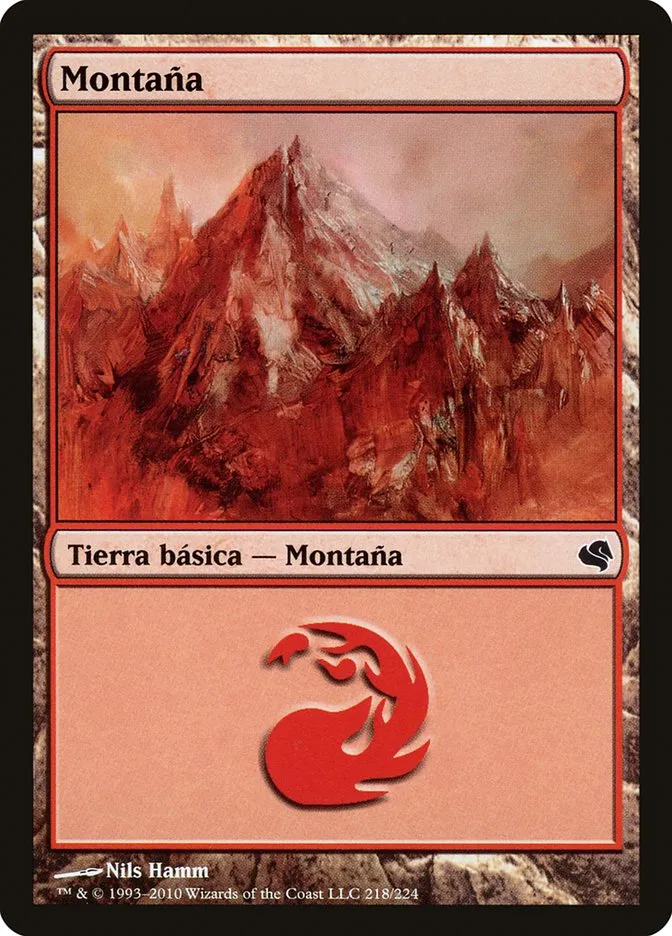2011 Salvat 2011 Mountain common #218 common card image