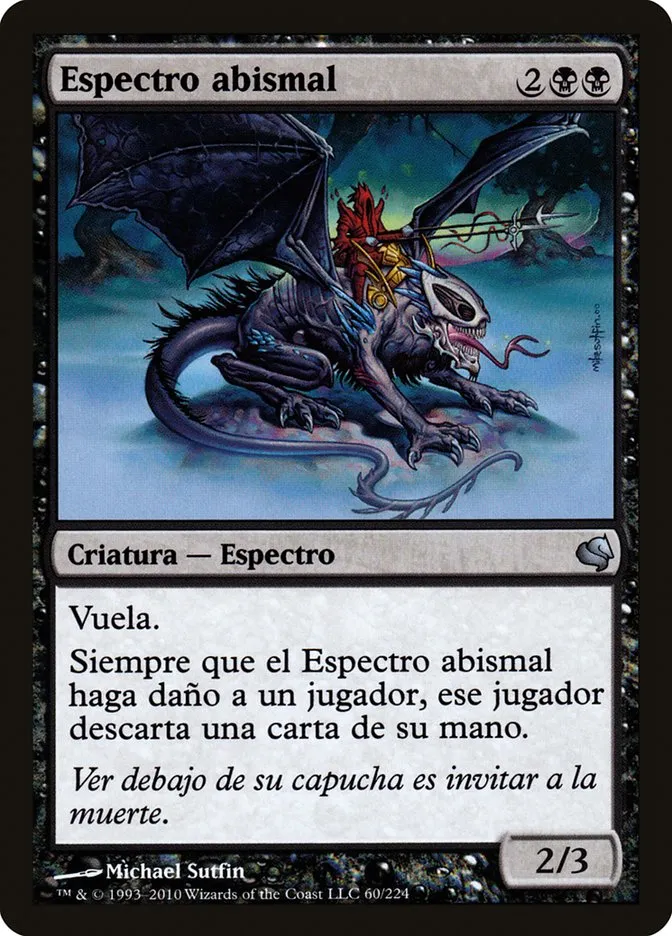2011 Salvat 2011 Abyssal Specter #60 uncommon card image