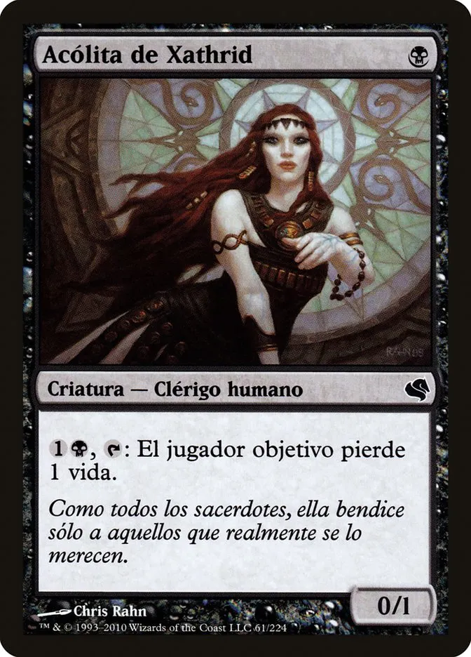 2011 Salvat 2011 Acolyte of Xathrid #61 common card image