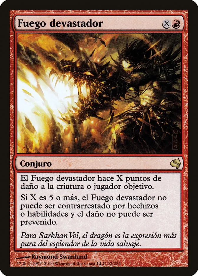 2011 Salvat 2011 Banefire #92 rare card image