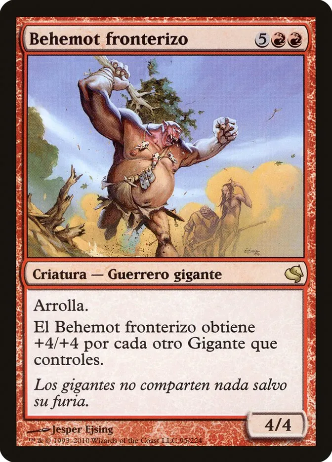 2011 Salvat 2011 Borderland Behemoth #95 rare card image