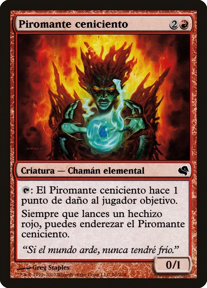 2011 Salvat 2011 Cinder Pyromancer common #96 common card image