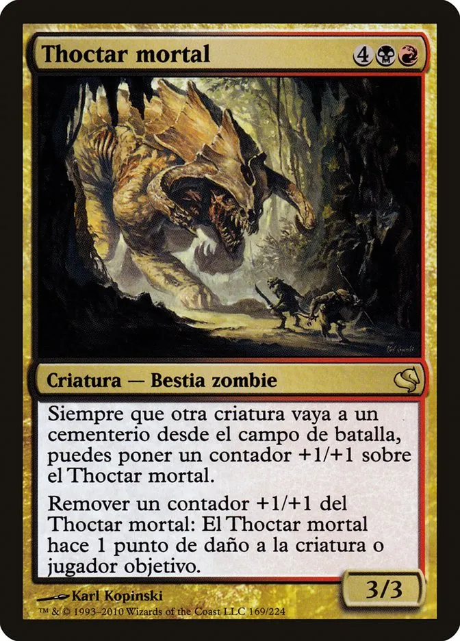 2011 Salvat 2011 Deathbringer Thoctar #169 rare card image