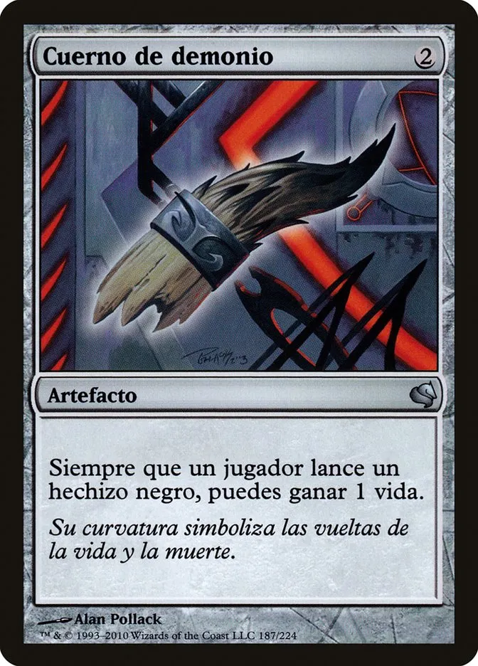 2011 Salvat 2011 Demon's Horn #187 uncommon card image