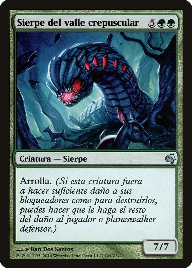 2011 Salvat 2011 Duskdale Wurm #129 uncommon card image