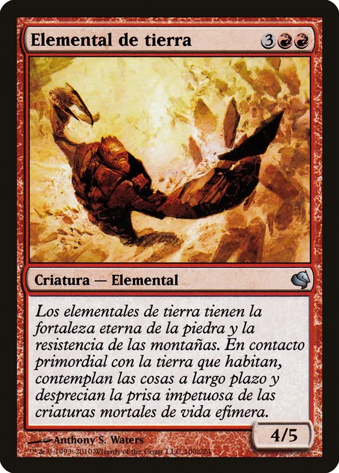 2011 Salvat 2011 Earth Elemental uncommon #100 uncommon card image