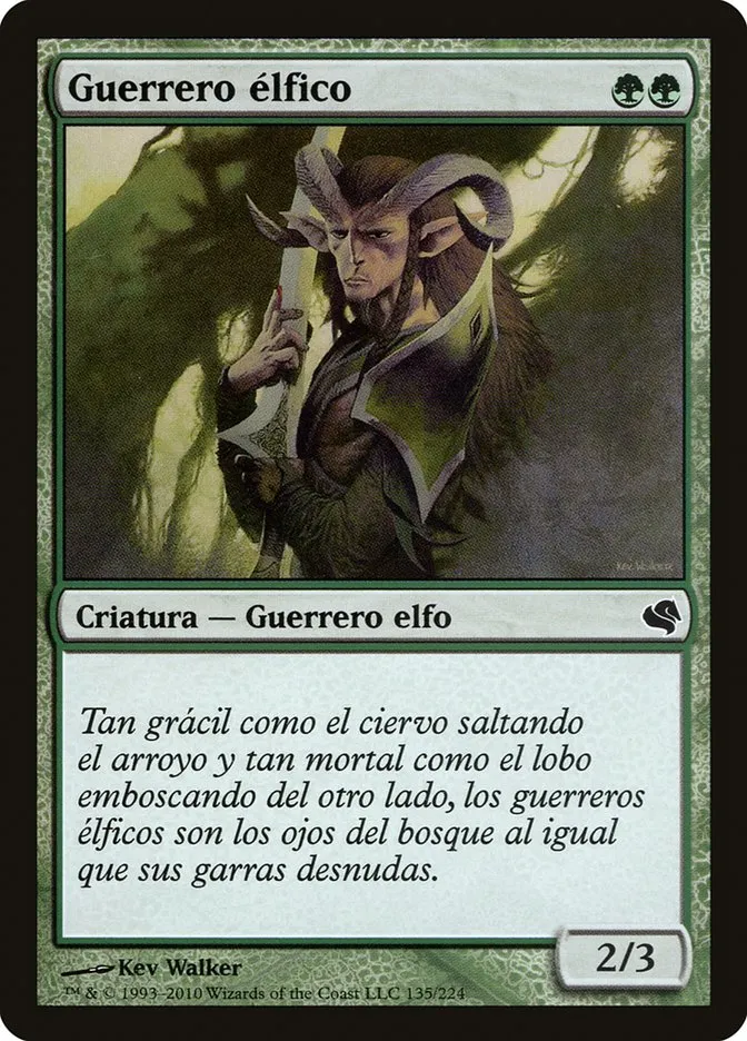 2011 Salvat 2011 Elvish Warrior common #135 common card image