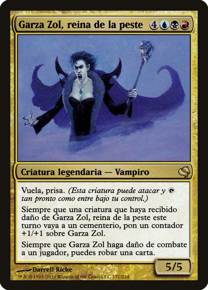 2011 Salvat 2011 Garza Zol, Plague Queen #171 rare card image