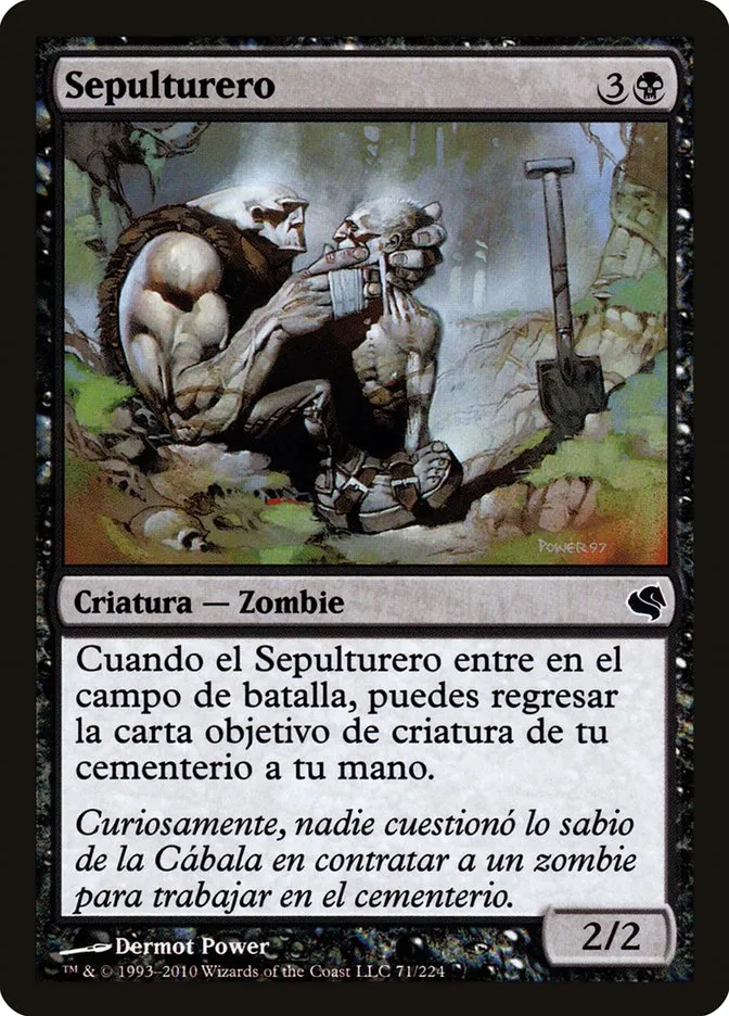 2011 Salvat 2011 Gravedigger common #71 common card image