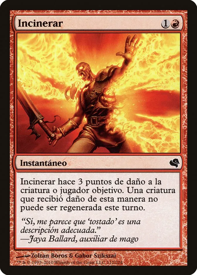 2011 Salvat 2011 Incinerate common #112 common card image