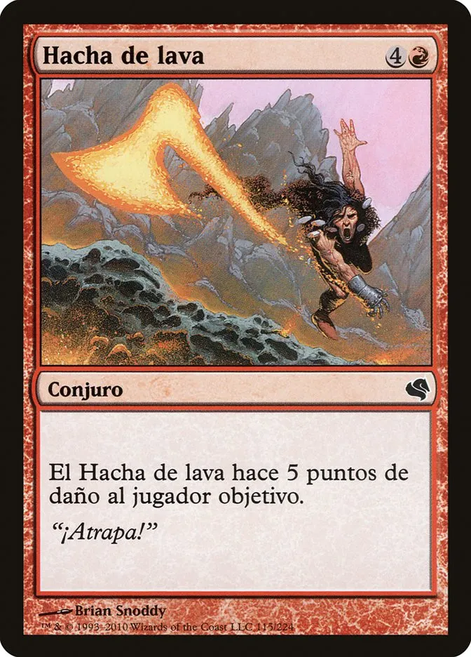 2011 Salvat 2011 Lava Axe #115 common card image