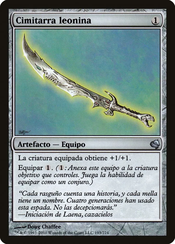 2011 Salvat 2011 Leonin Scimitar uncommon #193 uncommon card image