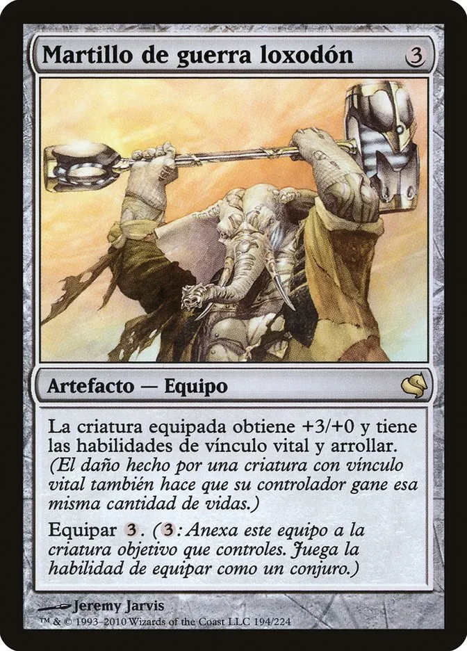 2011 Salvat 2011 Loxodon Warhammer #194 rare card image