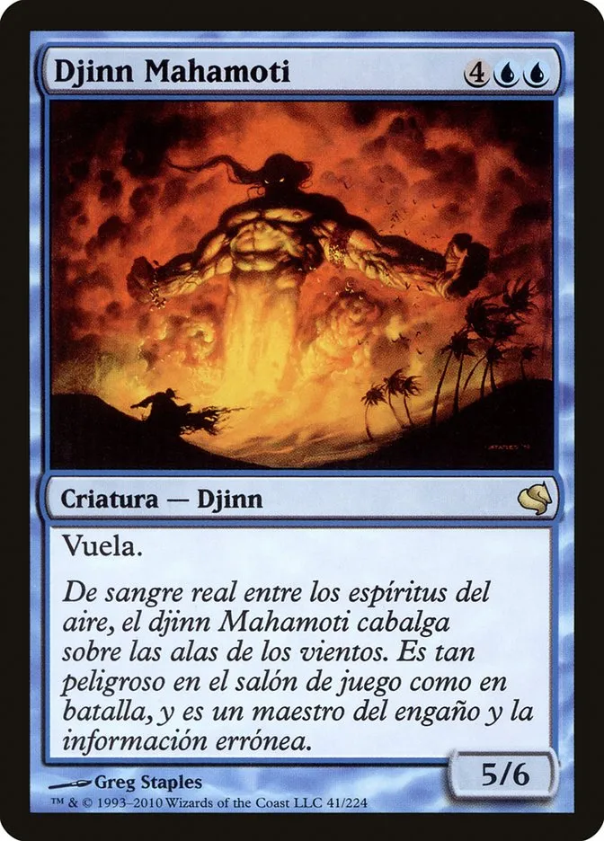 2011 Salvat 2011 Mahamoti Djinn #41 rare card image
