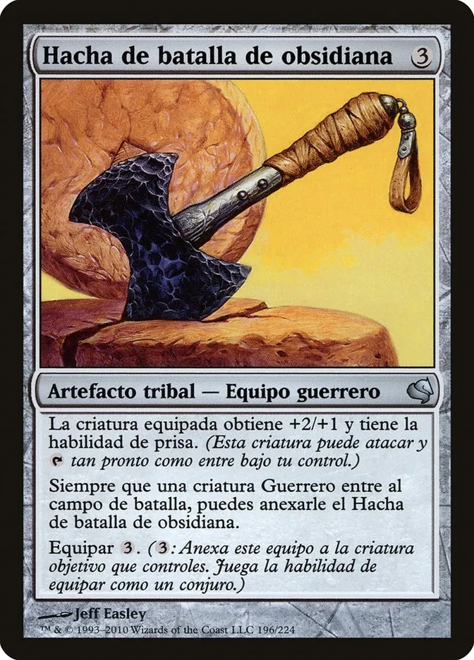2011 Salvat 2011 Obsidian Battle-Axe uncommon #196 uncommon card image