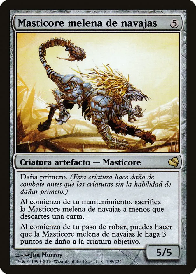 2011 Salvat 2011 Razormane Masticore #198 rare card image