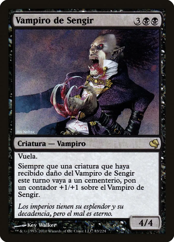 2011 Salvat 2011 Sengir Vampire rare #83 rare card image