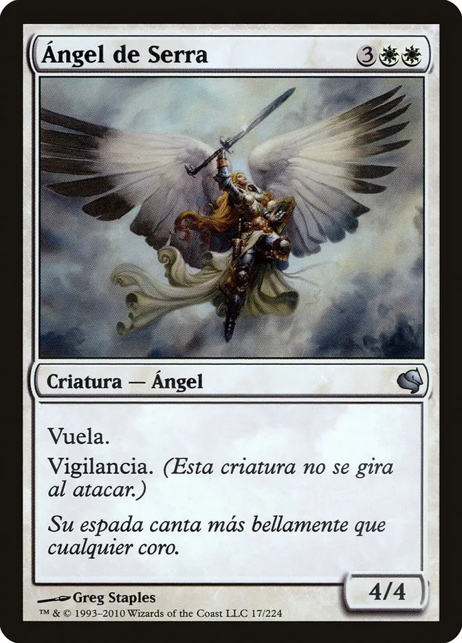 2011 Salvat 2011 Serra Angel #17 uncommon card image