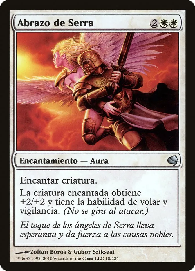 2011 Salvat 2011 Serra's Embrace #18 uncommon card image