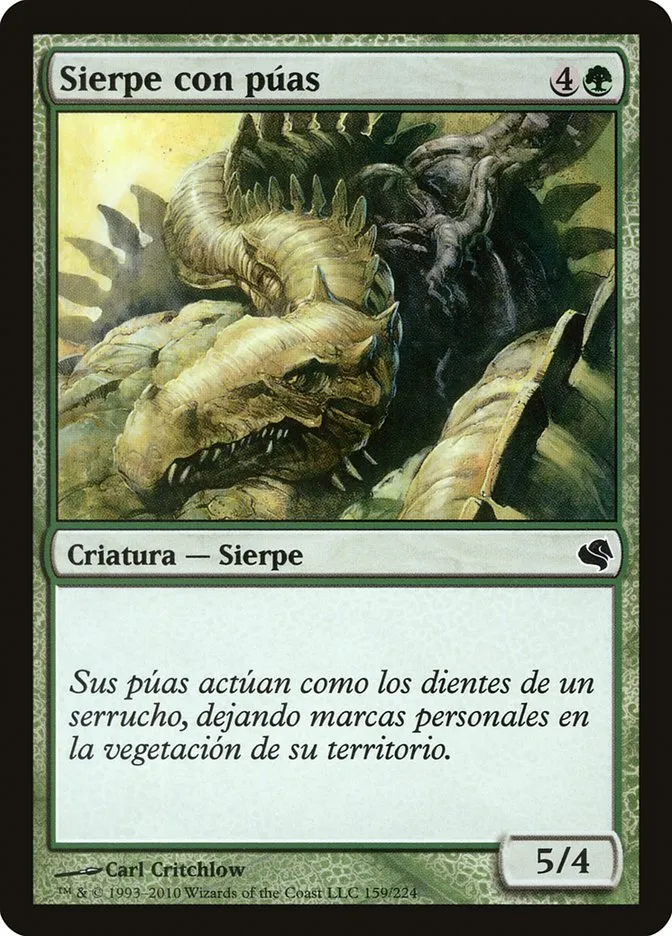2011 Salvat 2011 Spined Wurm #159 common card image