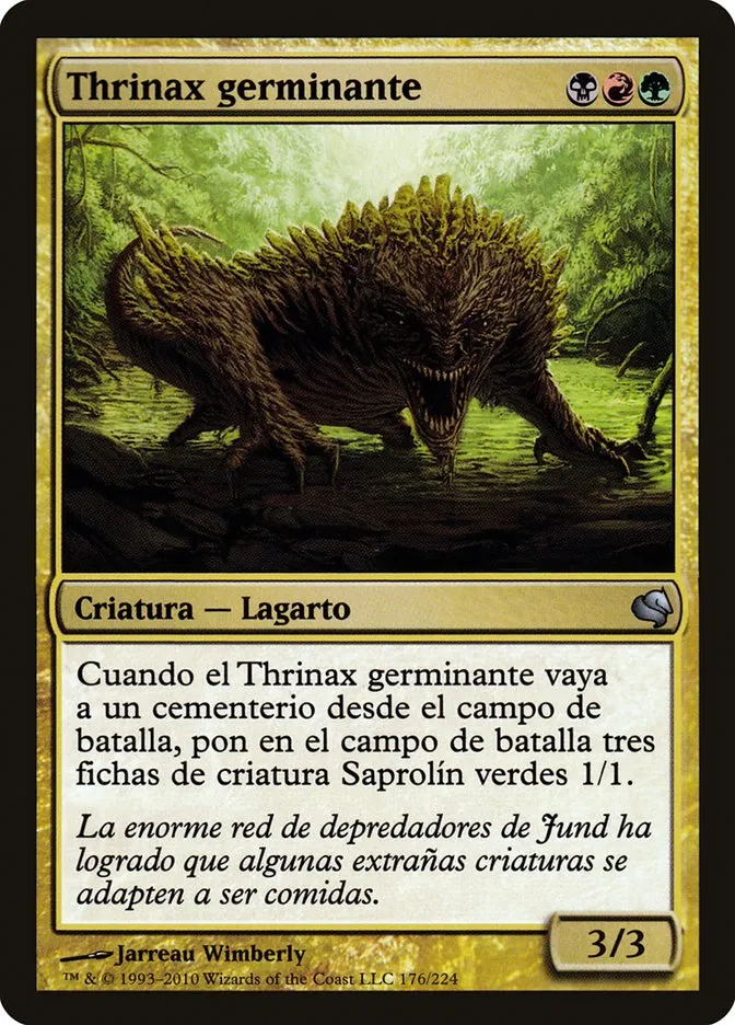 2011 Salvat 2011 Sprouting Thrinax uncommon #176 uncommon card image