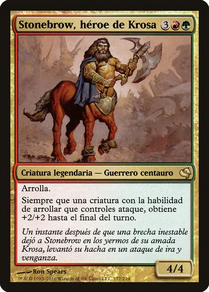 2011 Salvat 2011 Stonebrow, Krosan Hero #177 rare card image