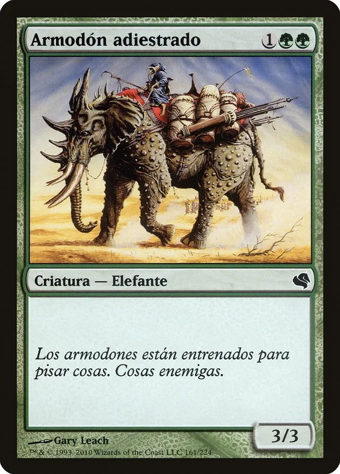 2011 Salvat 2011 Trained Armodon common #161 common card image