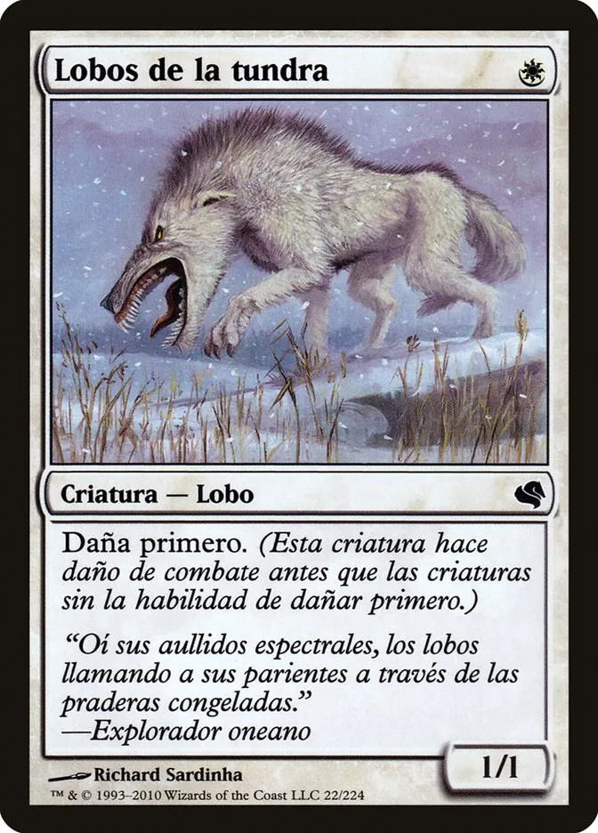 2011 Salvat 2011 Tundra Wolves common #22 common card image