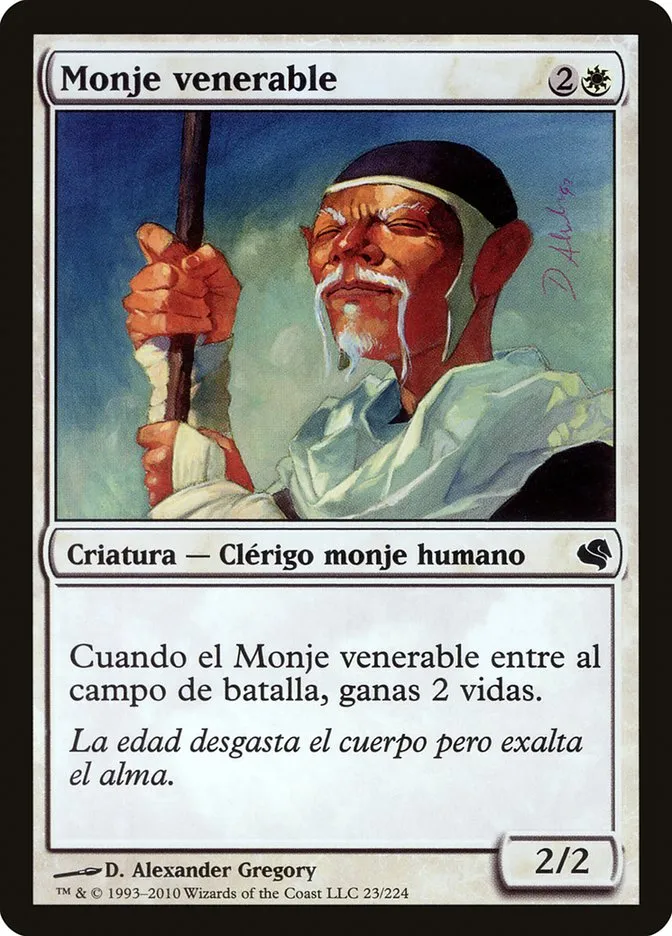 2011 Salvat 2011 Venerable Monk common #23 common card image
