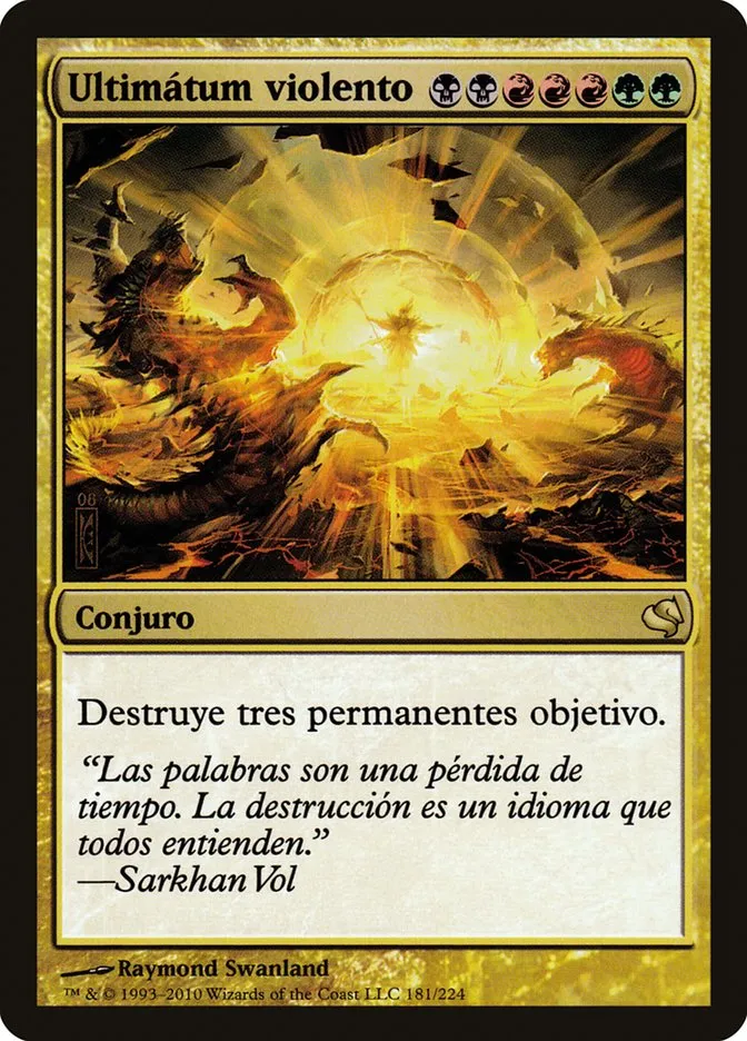2011 Salvat 2011 Violent Ultimatum #181 rare card image