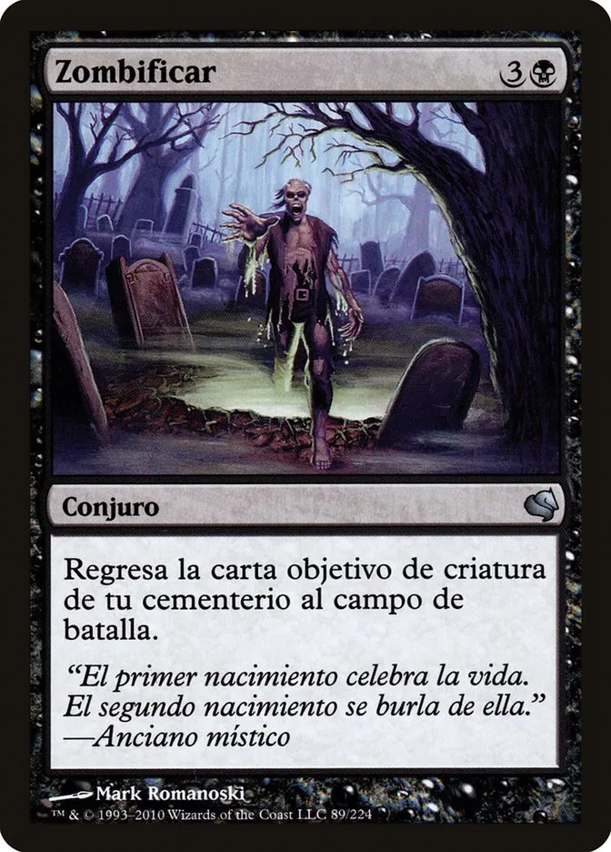 2011 Salvat 2011 Zombify #89 uncommon card image