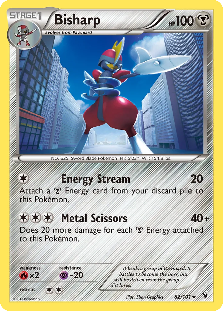 2011 Noble Victories Bisharp Uncommon #076/101 Uncommon card image
