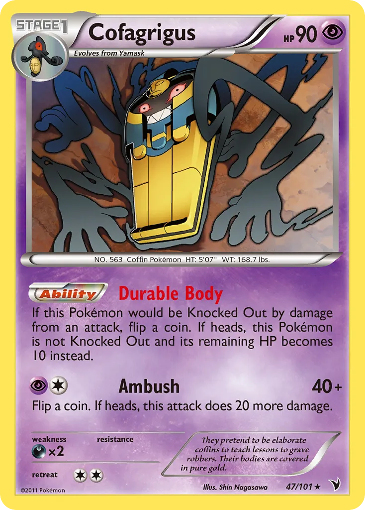 2011 Noble Victories Cofagrigus #047/101 Rare card image