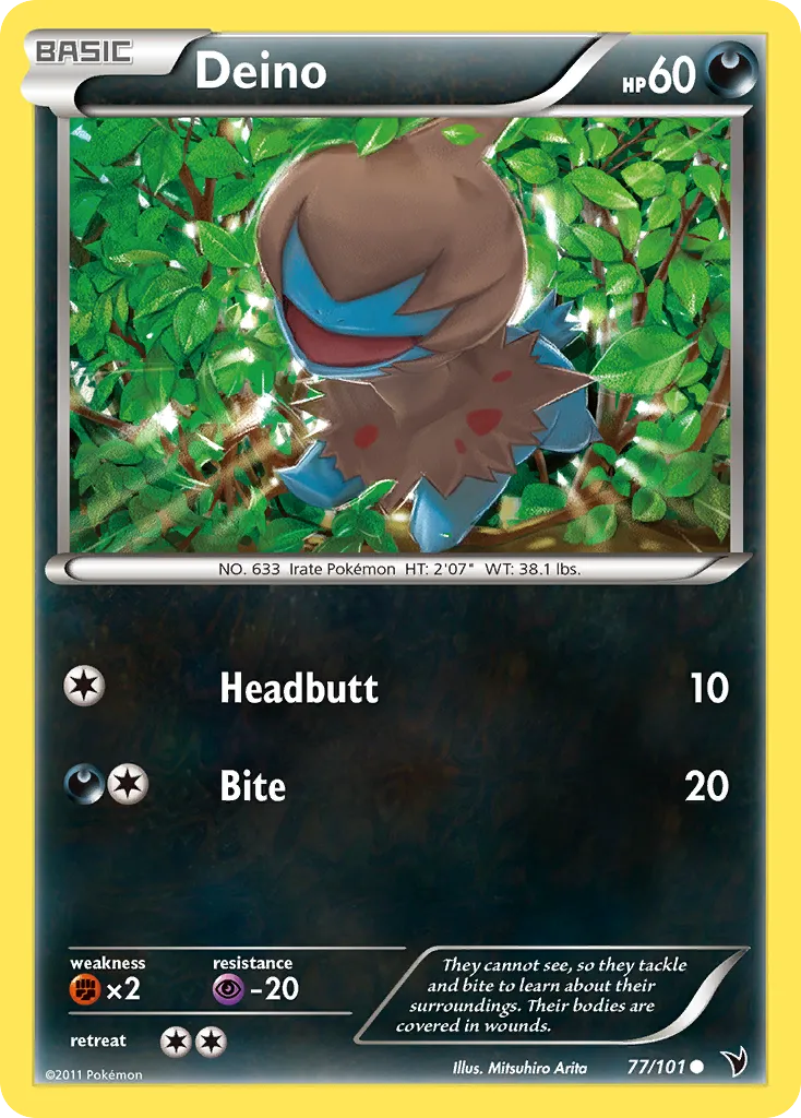 2011 Noble Victories Deino Common #077/101 Common card image