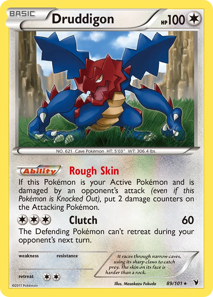 2011 Noble Victories Druddigon Rare #089/101 Rare card image
