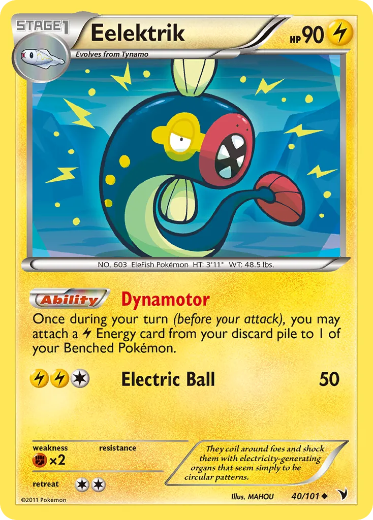 2011 Noble Victories Eelektrik Uncommon #040/101 Uncommon card image
