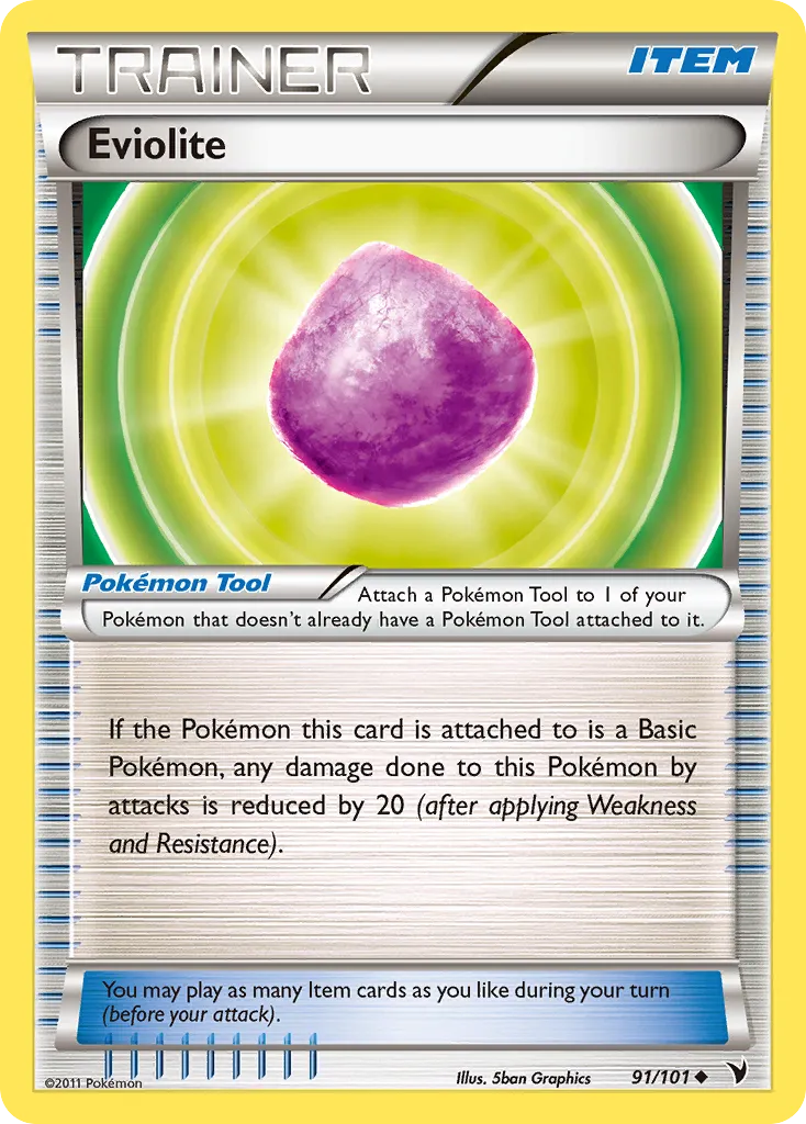 2011 Noble Victories Eviolite Uncommon #091/101 Uncommon card image