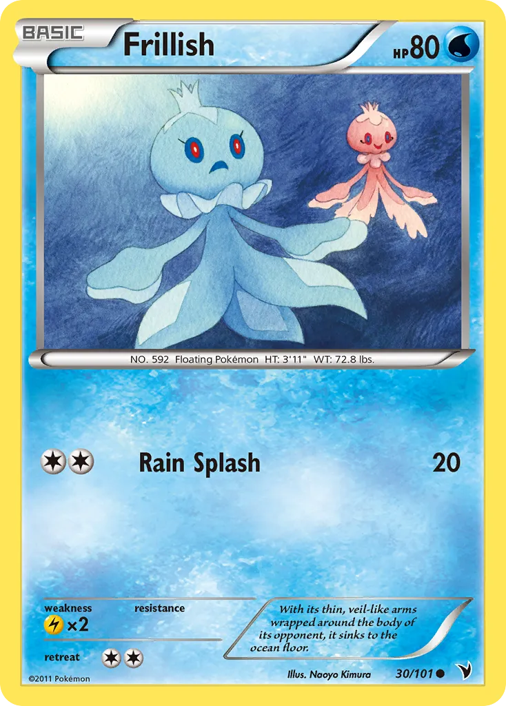 2011 Noble Victories Frillish Common #030/101 Common card image