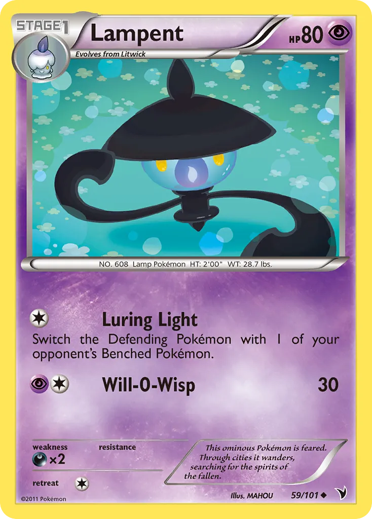 2011 Noble Victories Lampent Uncommon #059/101 Uncommon card image