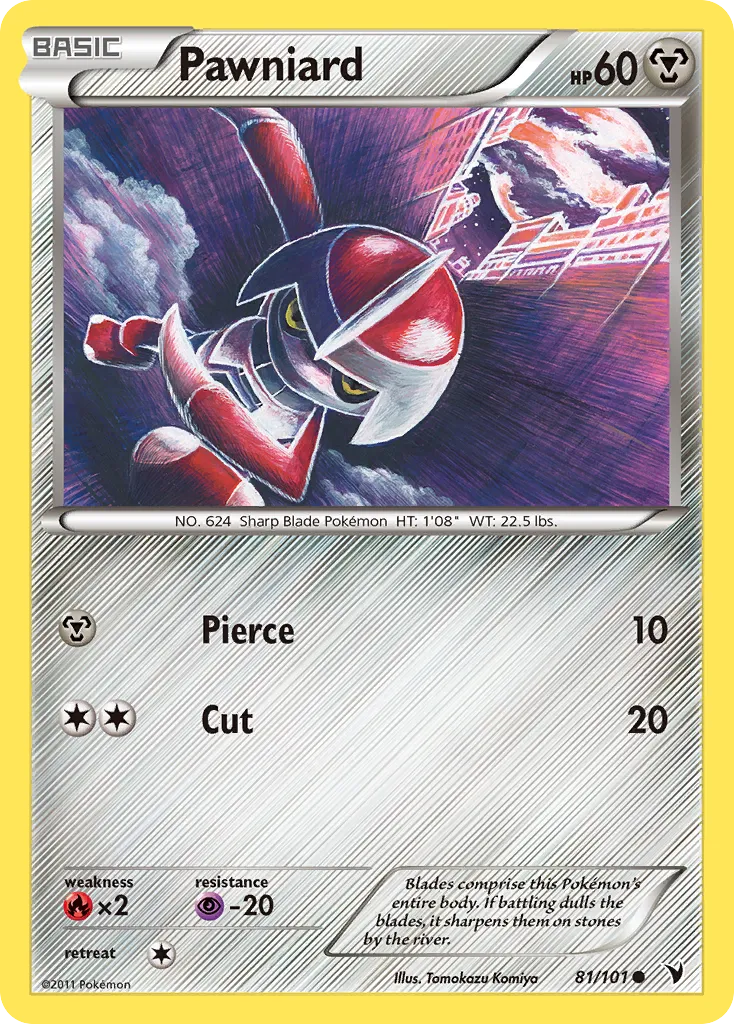 2011 Noble Victories Pawniard #081/101 Common card image