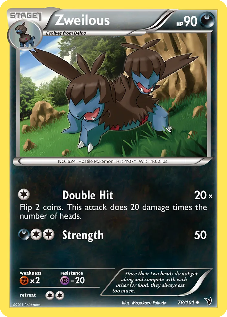 2011 Noble Victories Zweilous Uncommon #078/101 Uncommon card image
