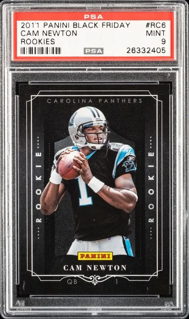2011 Panini Black Cam Newton Friday Rookies #RC6 card image