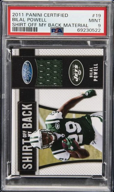 2011 Panini Certified Bilal Powell Shirt Off My Back Material #19 card image