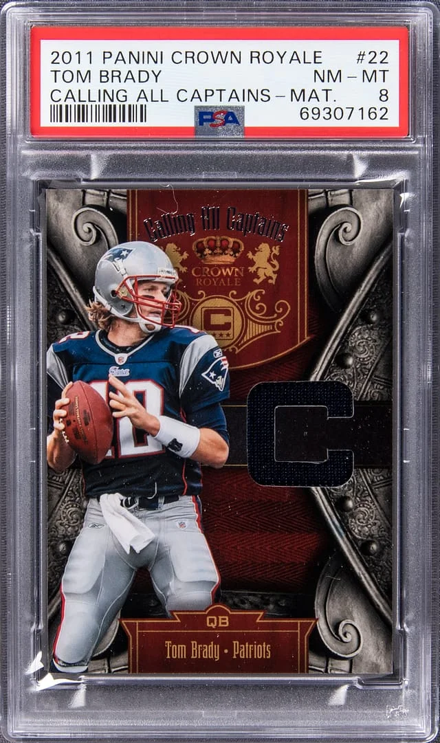 2011 Panini Crown Royale Tom Brady Calling All Captains Material #22 card image